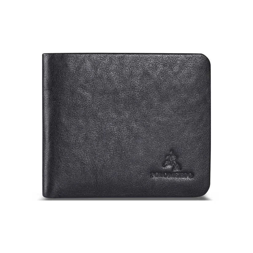 POLOMEISDO Топ Коровья Кожа Множественные Слоты для Карт Кошелек Бизнес Мода Бренд Кошелек Мужской Черный