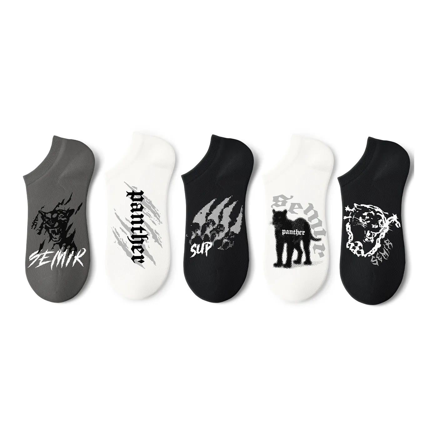 SEM/R Ankle Socks Unisex 5 Pack