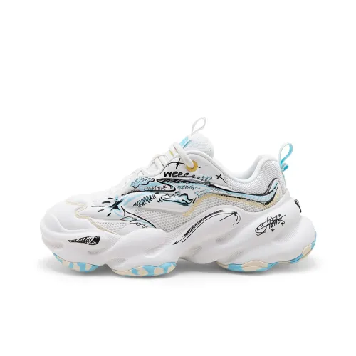 Starter Floating Clouds Толстоподошвенные кроссовки Low Top Граффити Белый Унисекс