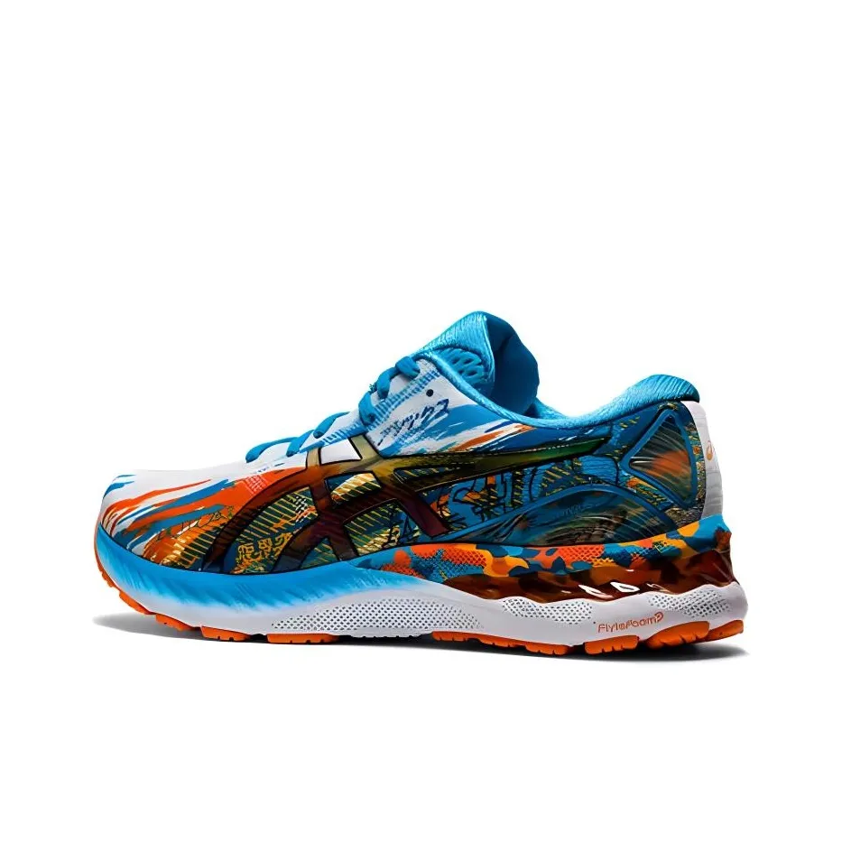 Asics Gel Nimbus 23 Low Топ Тренировочные Беговые Кроссовки Мужские Синие Оранжевые