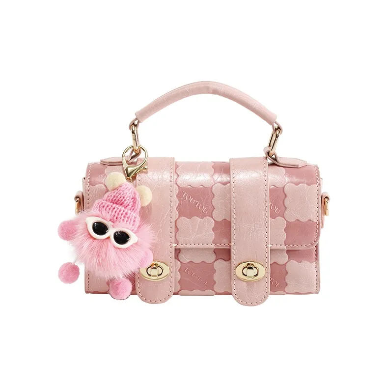 TOUTOU PU Shoulder Bag Regular Women's Peach Oolong