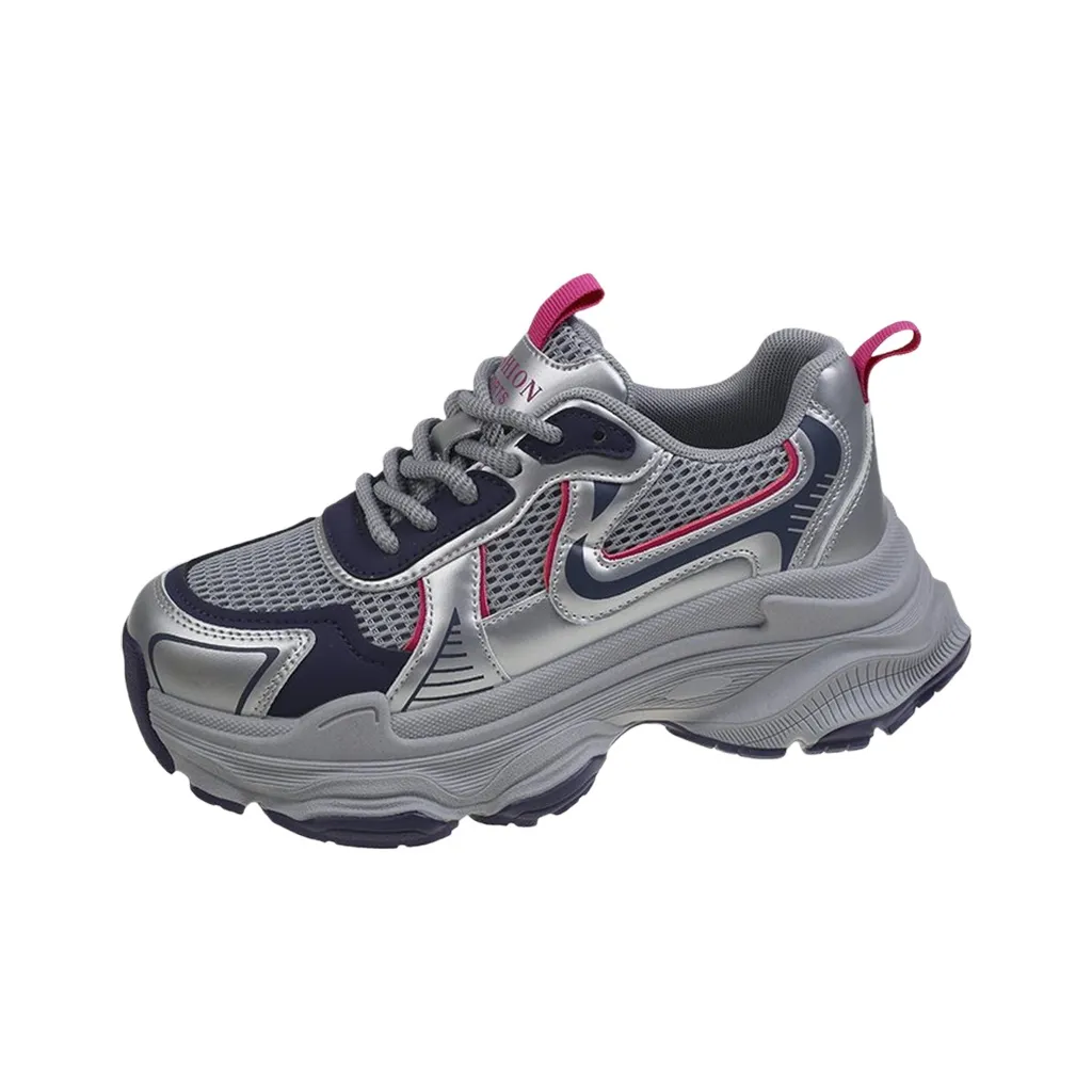 Luji Cushioning Abrasion Resistant Breathable Lightweight Low Top Chunky Sneakers Women's