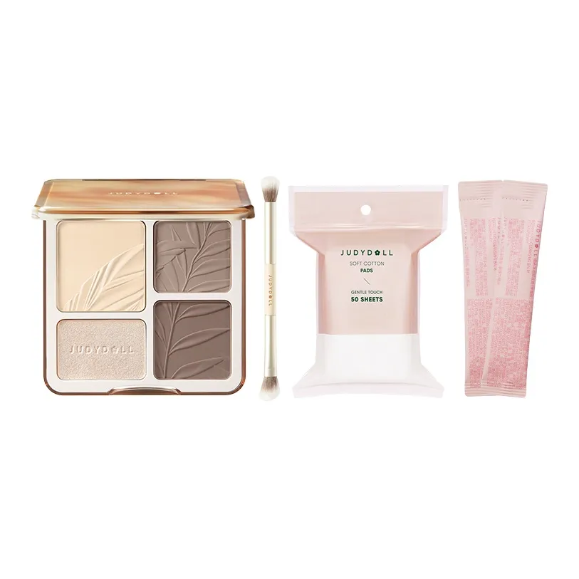 Judydoll New Upgraded Хайлайтер Тень Palette Румяна Palette с Тенью And Боковая сторона Shadow Матовый