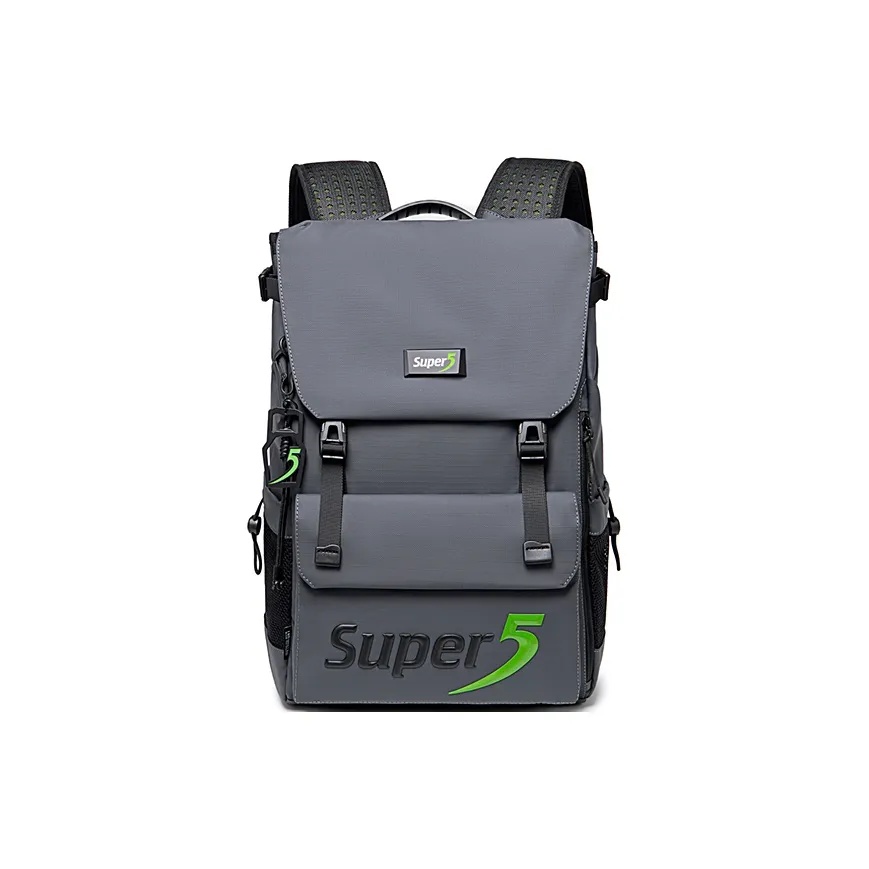 Super Five Nylon Water Resistant Material Unisex Couple's Style Unisex Dark Gray/Blue/Black