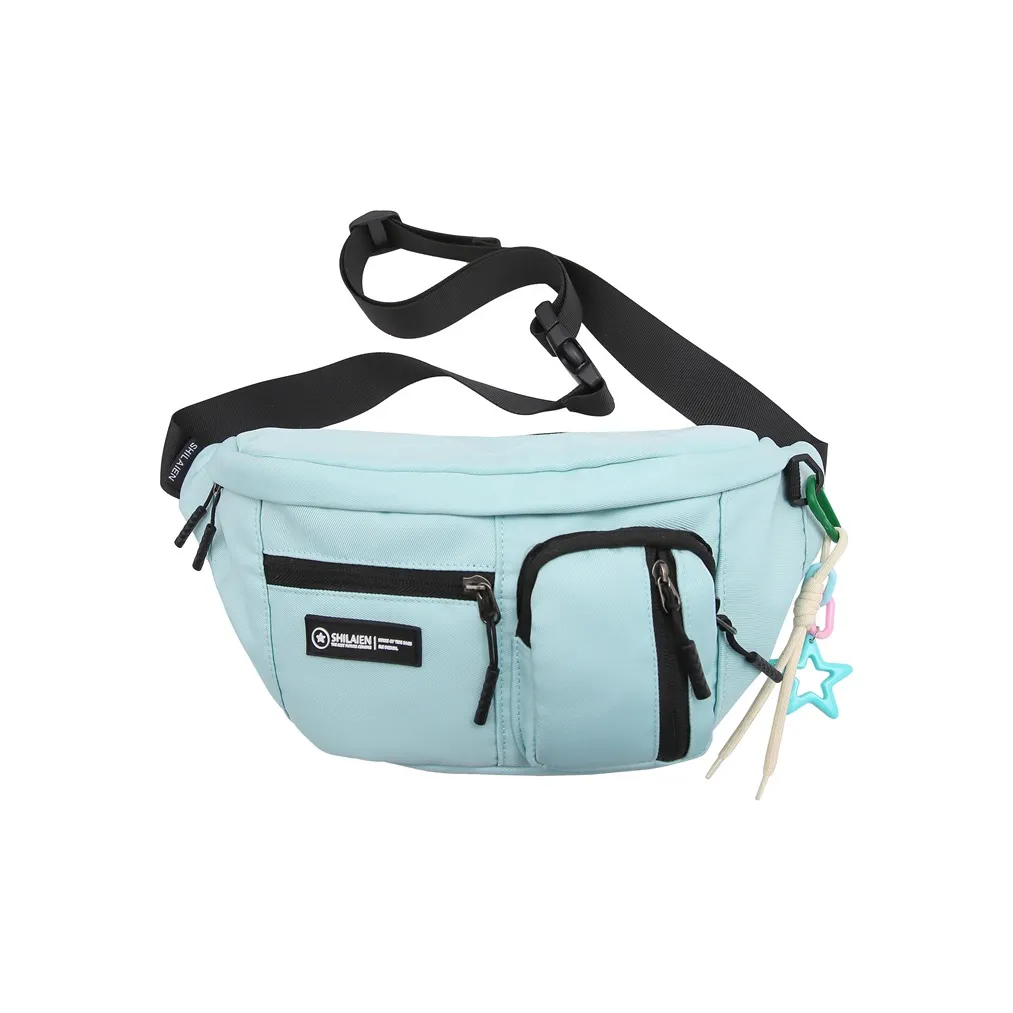 MOK Nylon Crossbody Sling Bag Sling Bag Standard Unisex White Gray Black Orange Blue MOK Нейлон Через плечо Сумка-бананка Сумка-слинг Стандартная Унисекс Белый Серый Черный Оранжевый Синий