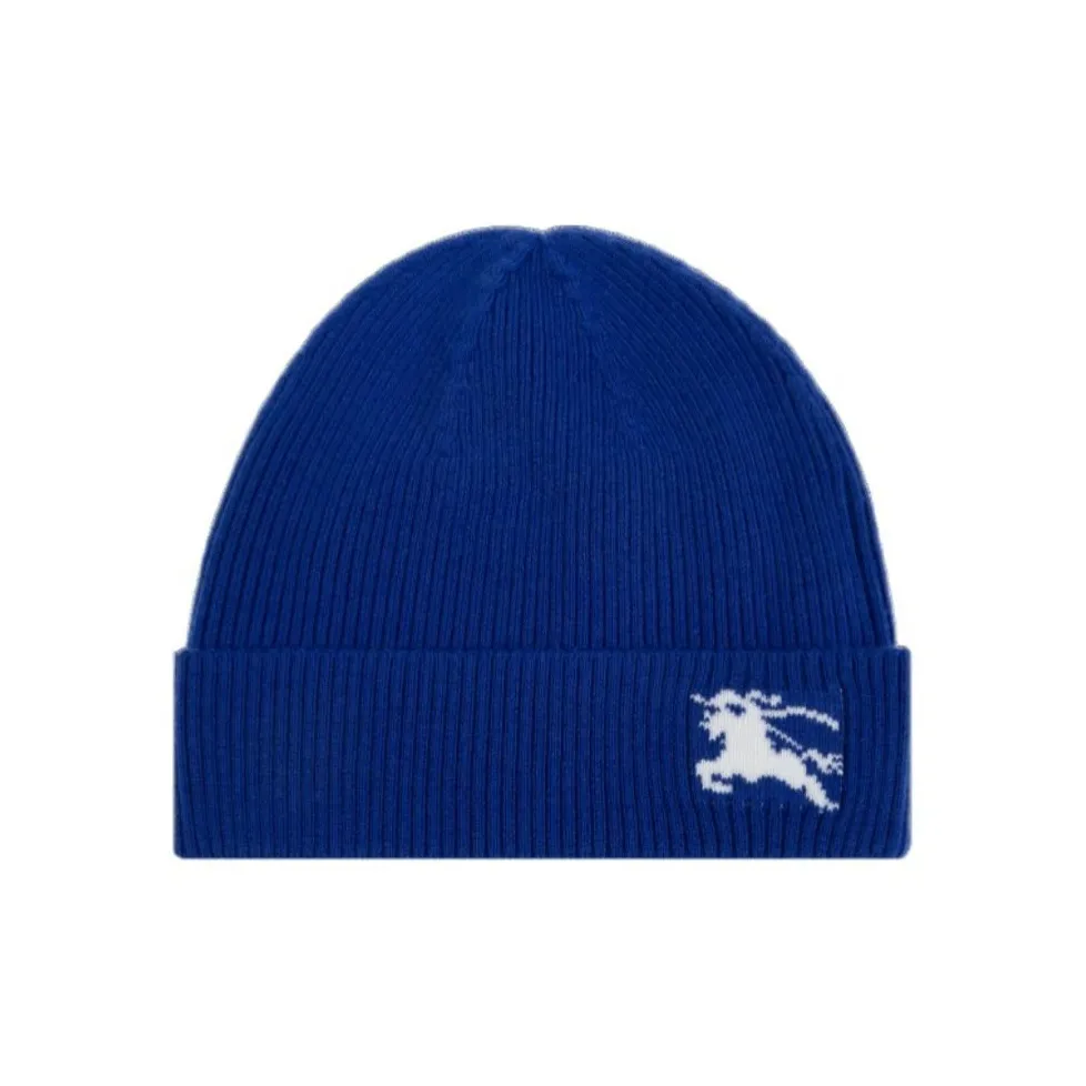 Burberry Kids Equestrian Knight Motif Turn Up Brim Beanie