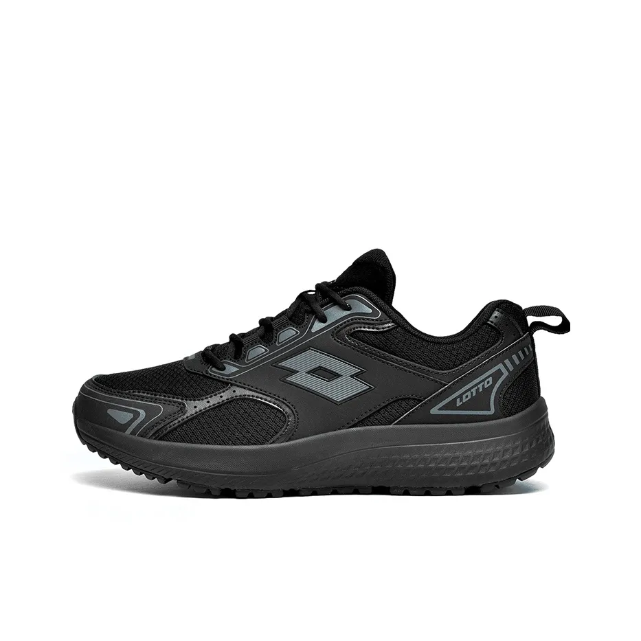 LOTTO Anti Slip Wear Resistant Low Top Carbon Plate Technology Marathon Running Shoes Men's Black
