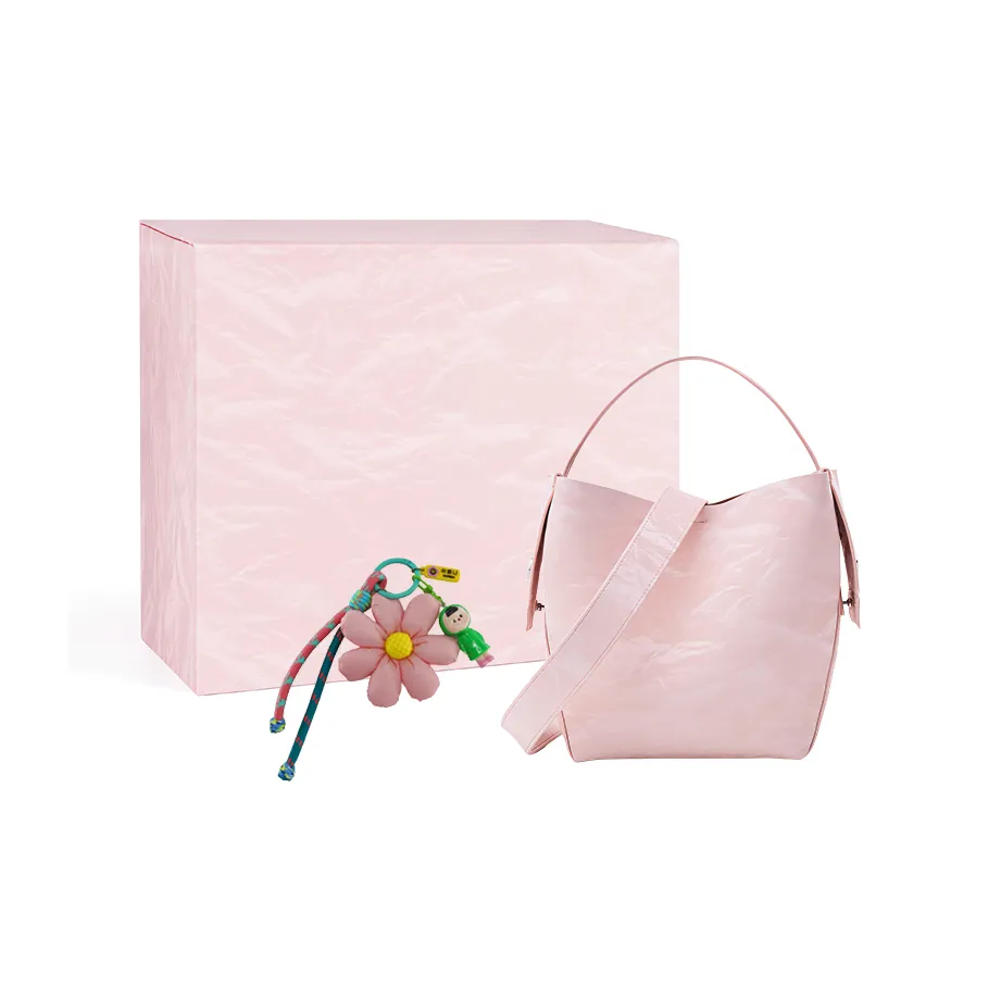 HE BAO BAO Романтический Луна Пряжа ПУ (полиуретан) Универсальный Портативный Сумка через плечо Сумка на плечо Женская Персиково-розовый Облако Зеленый