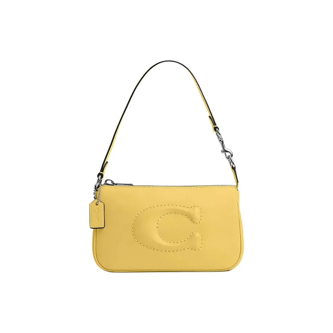 COACH Nolita Cow Leather One Shoulder Handbag Trumpets Women's SV & Daisy Yellow