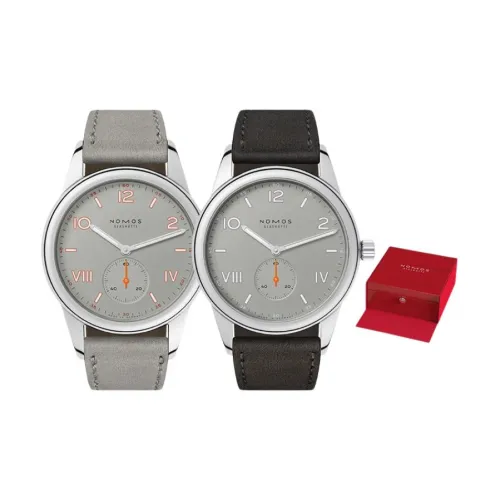 NOMOS Ручной Механический Movement Унисекс Часы 38,5 мм Серые