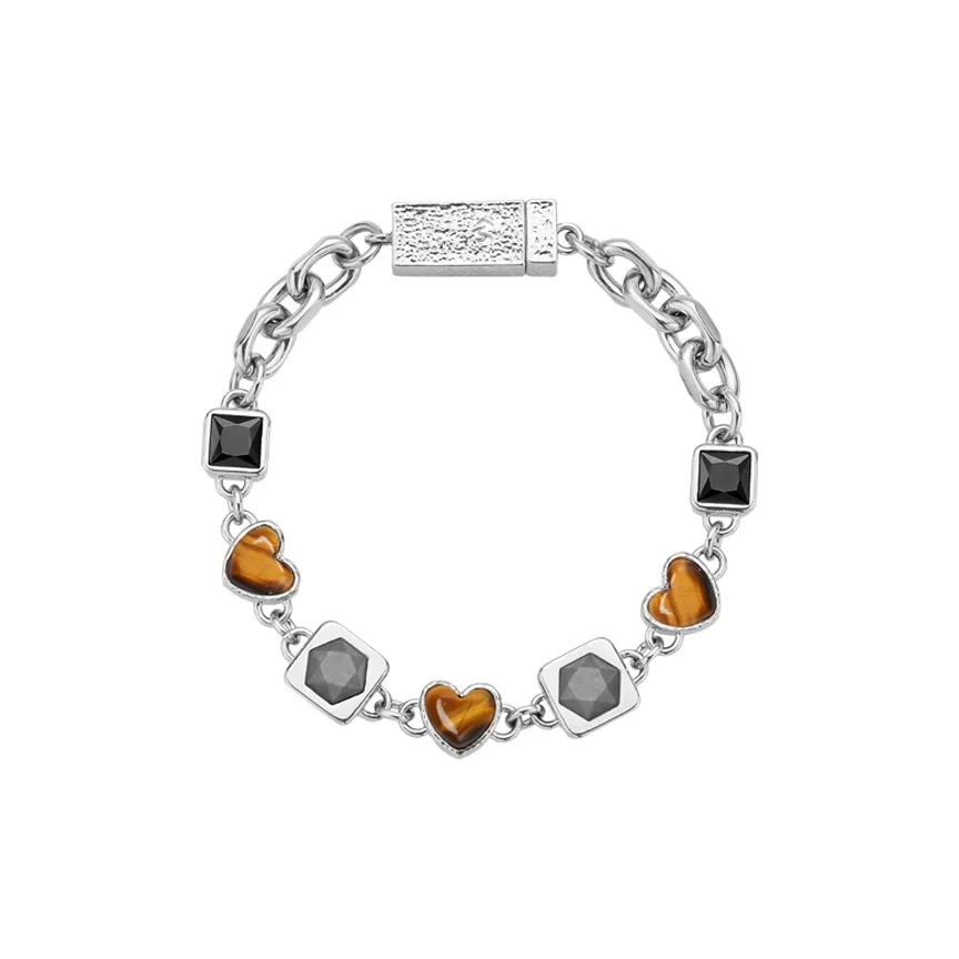 BABAMA Браслеты с тигровым глазом унисекс