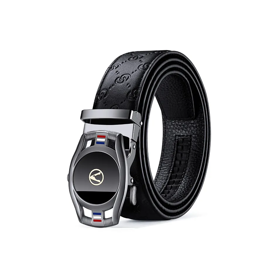 AUGTARLION Модный Юношеский Бизнес Коммутирование Костюм Брюки с Ремнем Ремни из Коровьей Кожи Мужские Металлические 3,5 см