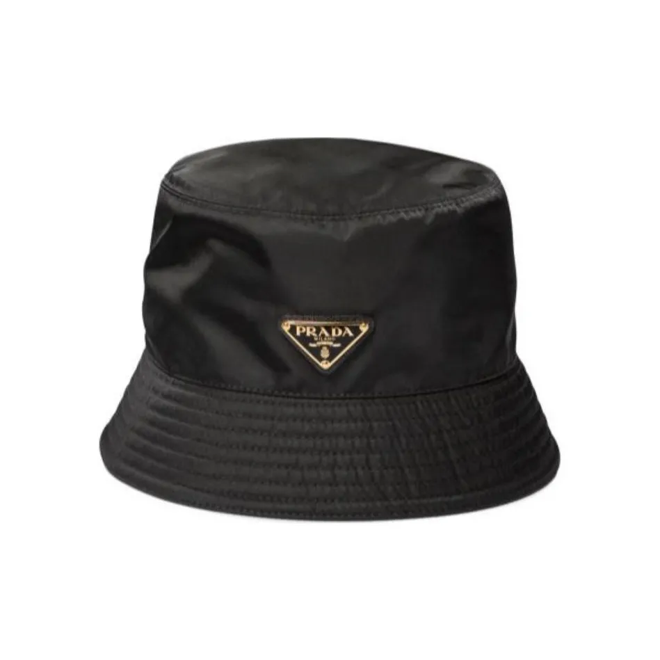 PRADA Signature Logo Plaque Bucket Hat