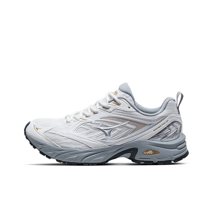 Mizuno FIYI V2 Slip-resistant Abrasion-resistant Breathable Low-Top Casual Running Shoes Unisex Ivory White