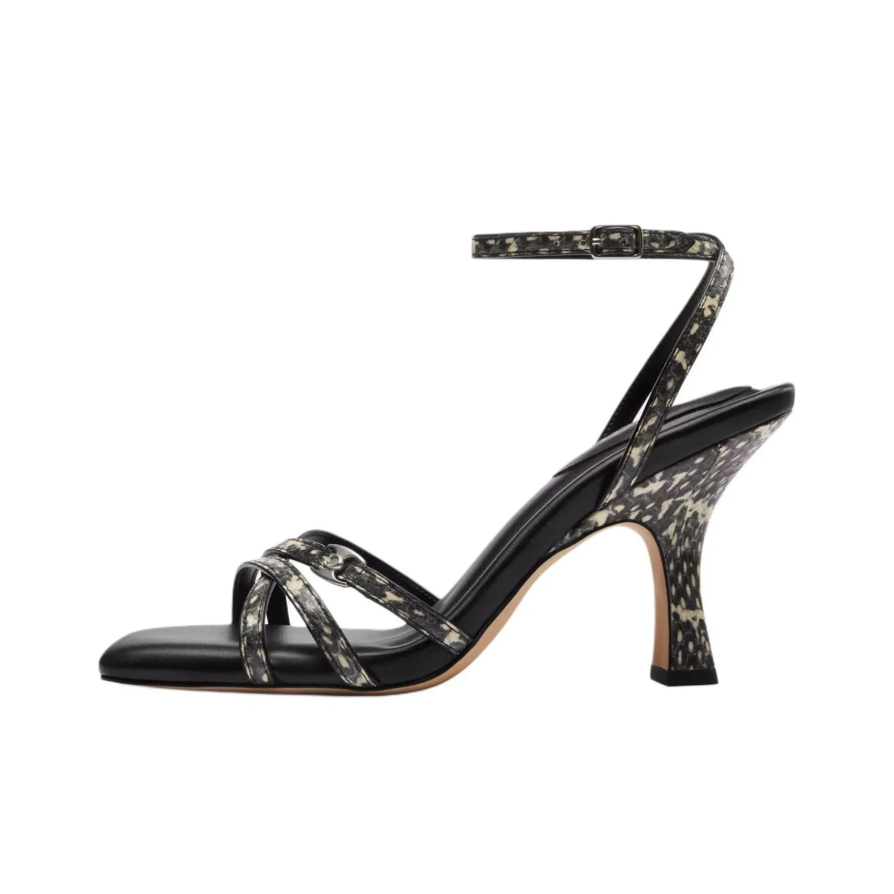 coach Xbd Kelsey Strap Sandals 9cm Women's Black