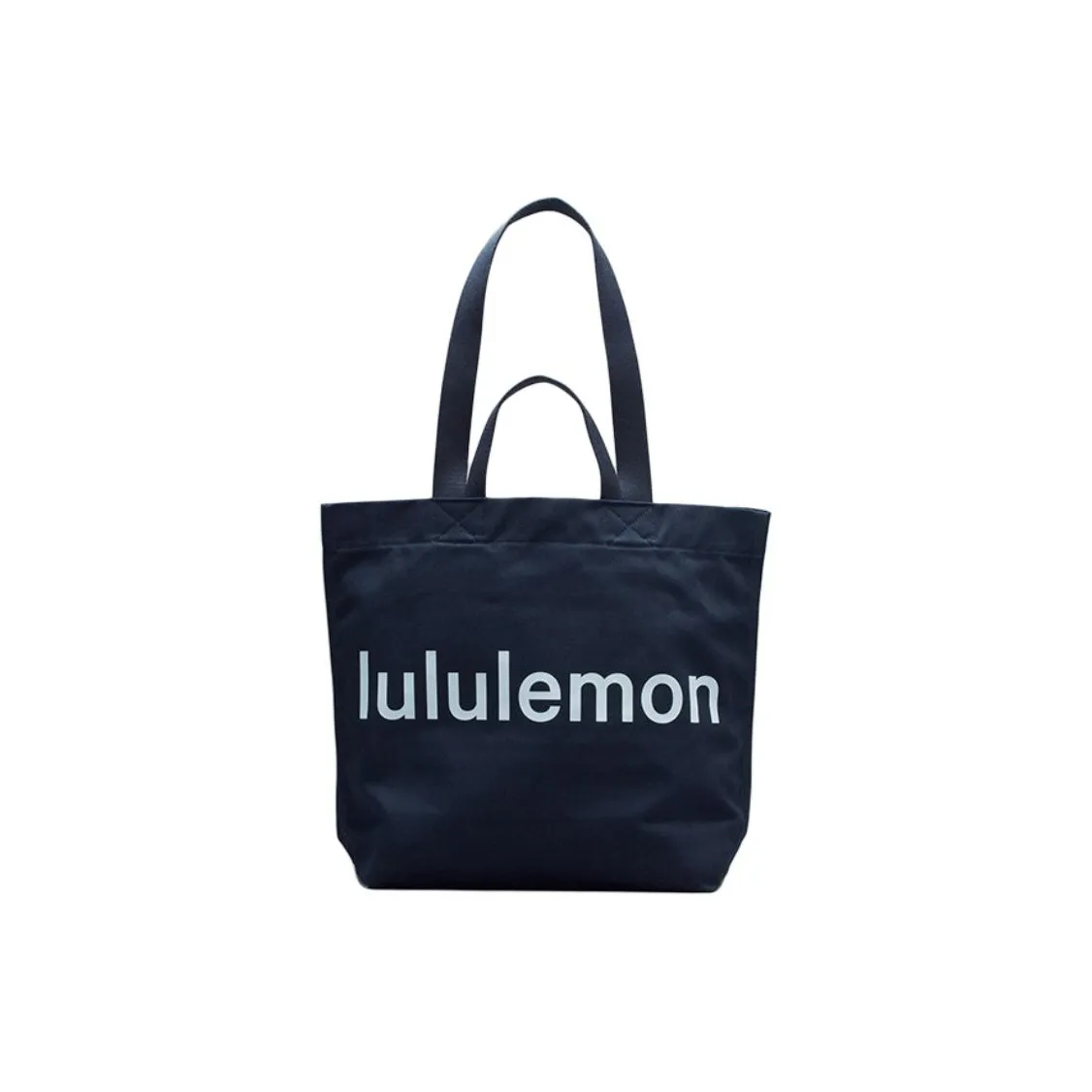 Lululemon Cotton Canvas Bag, Tote Bag, Shopping Bag, Handbag, Shoulder Bag Regular Unisex Marine Blue & Windmill Blue