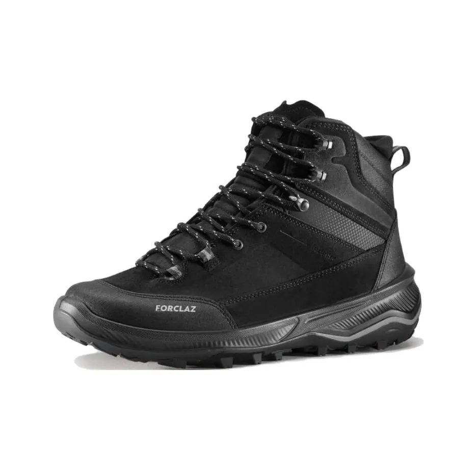 DECATHLON MT100 Anti Slip Wear Resistant Waterproof And Breathable High Top Trekking Shoes Men's Black