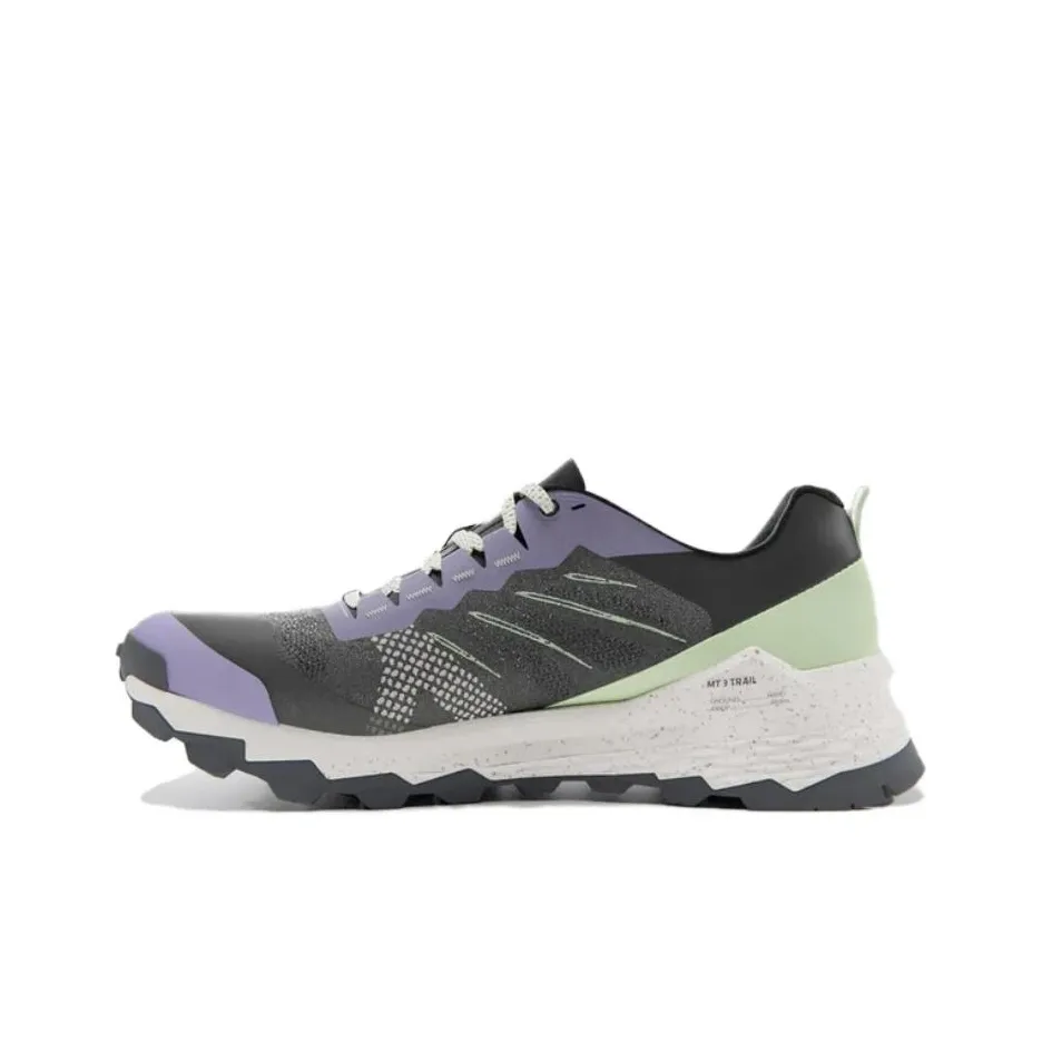 DECATHLON Anti Slip Wear Resistant Low Top Trail Running Running Shoes Women's Purple Black Green