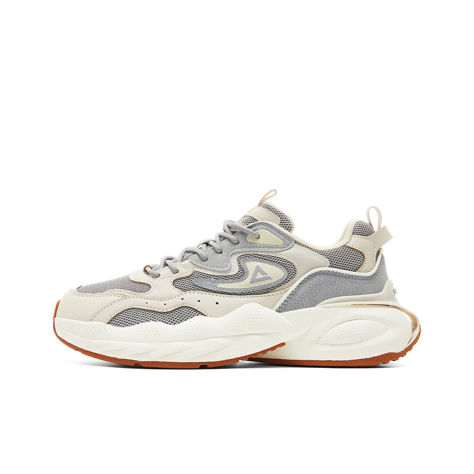 PEAK Taichi Пухлые туфли с амортизацией увеличивающие высоту устойчивые низкий топ кэжуал мужской желто-серый