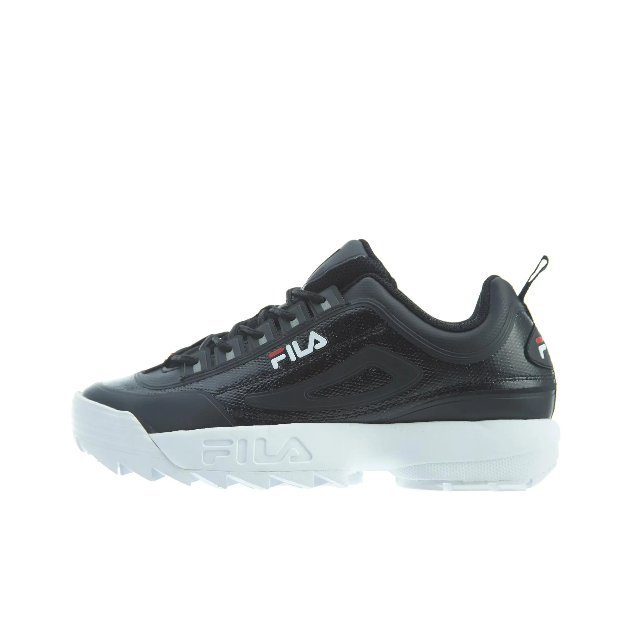 FILA Cushioning Wear Resistant Mid Top Running Shoes Unisex Black