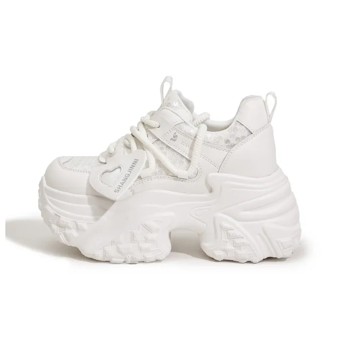 Milan Love Song Anti Slip Wear Resistant Low Top Chunky Sneakers Women's