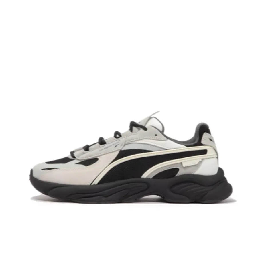 PUMA Rs Connect Low Top Chunky Sneakers Unisex Black White Gray