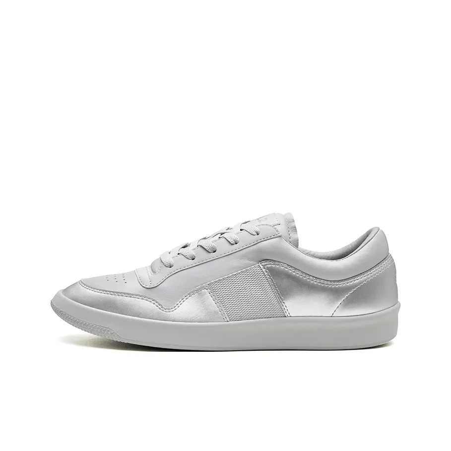 EQLZ EQUALIZER 1970 Lightweight Low Top Vintage Basketball Shoes Unisex Liquid Silver