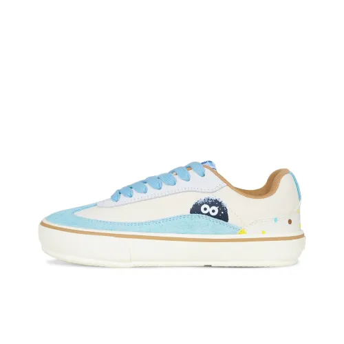 Ollieskate Кроссовки для скейтбординга Low Top Синий с Белым Lettering Унисекс