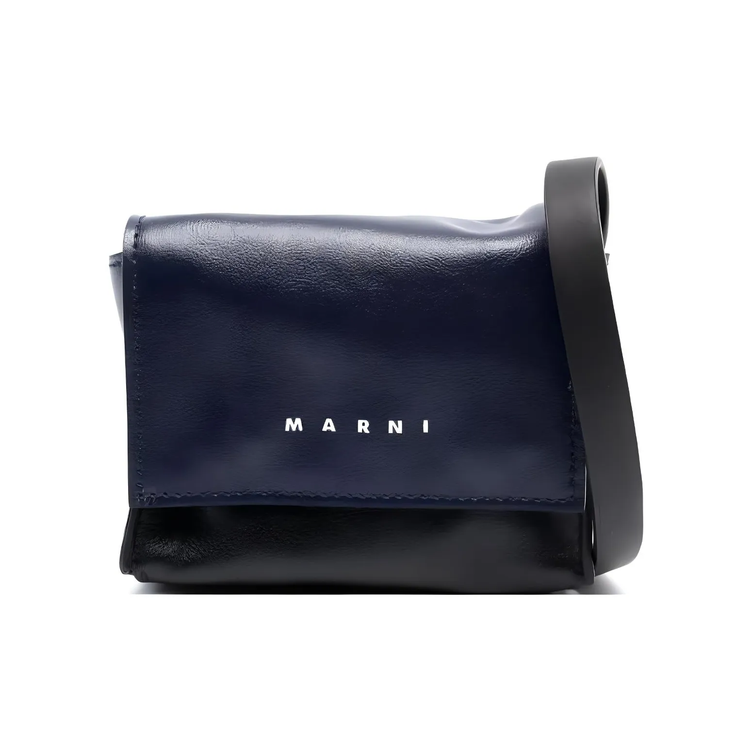 MARNI Сумка через плечо из коровьей кожи Мужская Черная Синяя