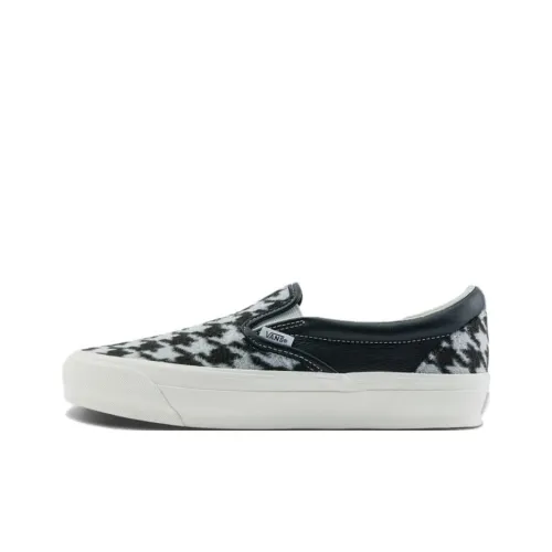 VANS Нижняя юбка ON Кроссовки для скейтбординга Низкие Шахматный узор/Черный Унисекс