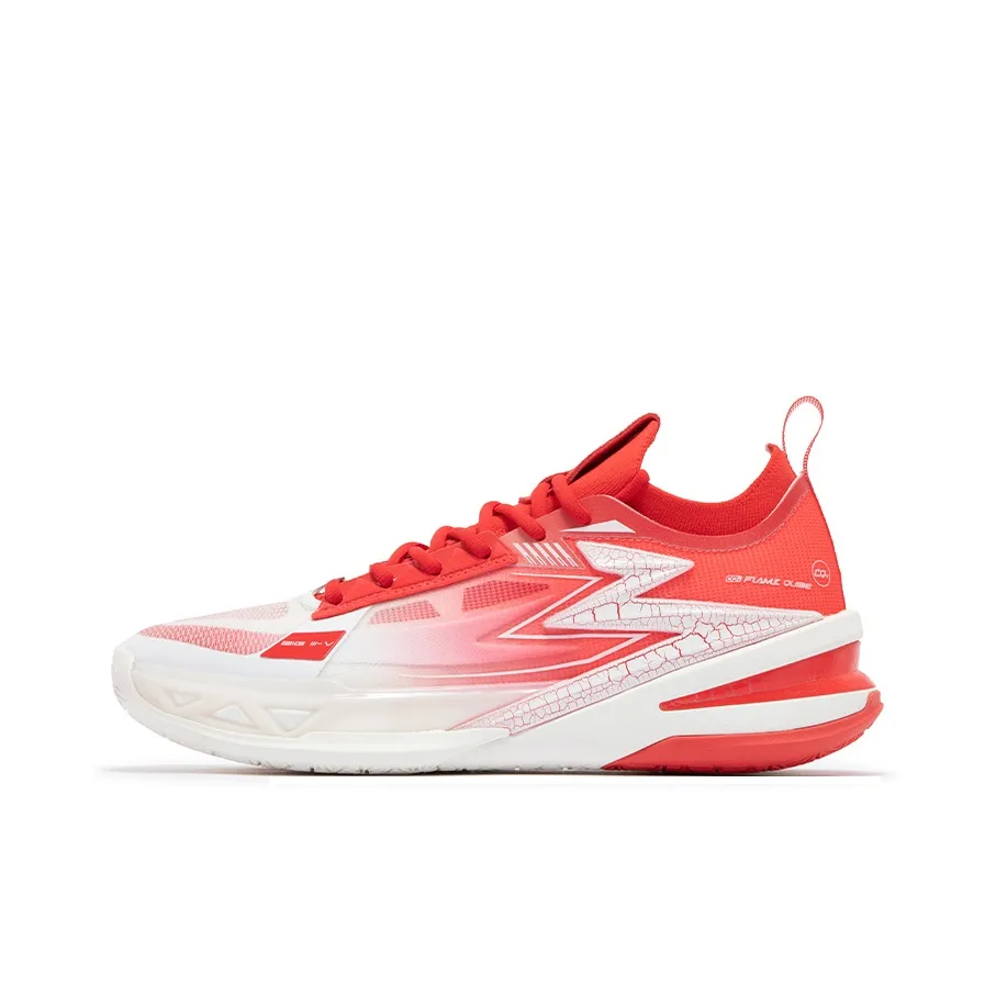 361° BIG3 5.0 Pro Basketball Shoes Men's Low Top Rosefinch Red/Feather White