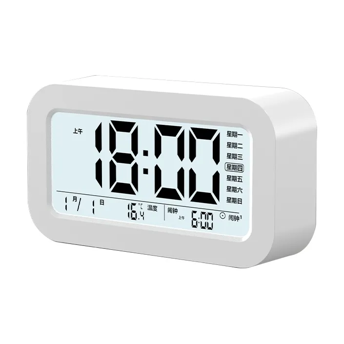 LENX Lazy Настольный Часы для Детей Часы на Кроватке с Электронным Механизмом Черный Циферблат Унисекс