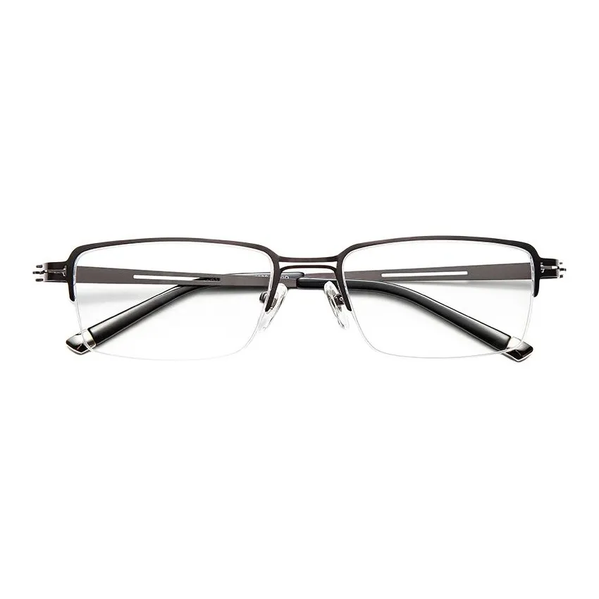 Red Sunset Нержавеющая сталь Прямоугольные Функциональные очки Унисекс Металлические