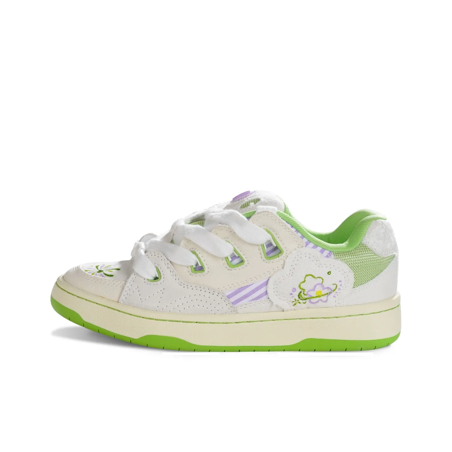 Ollieskate The Wizard Of Oz Low Top Skateboard Shoes Unisex Green Purple Multicolor