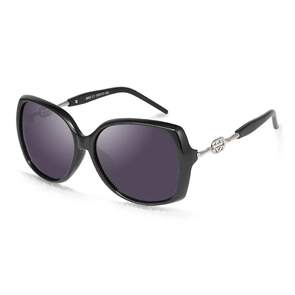 EQUIPMENTELEGANT ПК Металл Нерегулярная форма Солнцезащитные очки Унисекс Черный Прозрачно-чайный