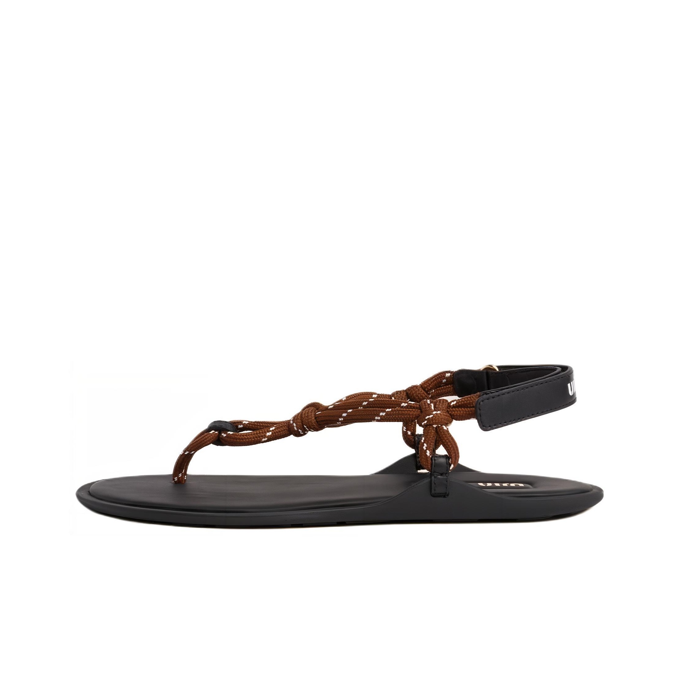 サンダル・ミュール MIUMIU CORD THONG SANDALS WITH CRYSTALS Miu Miu Crystal cord thong sandals for Women - Black in UAE