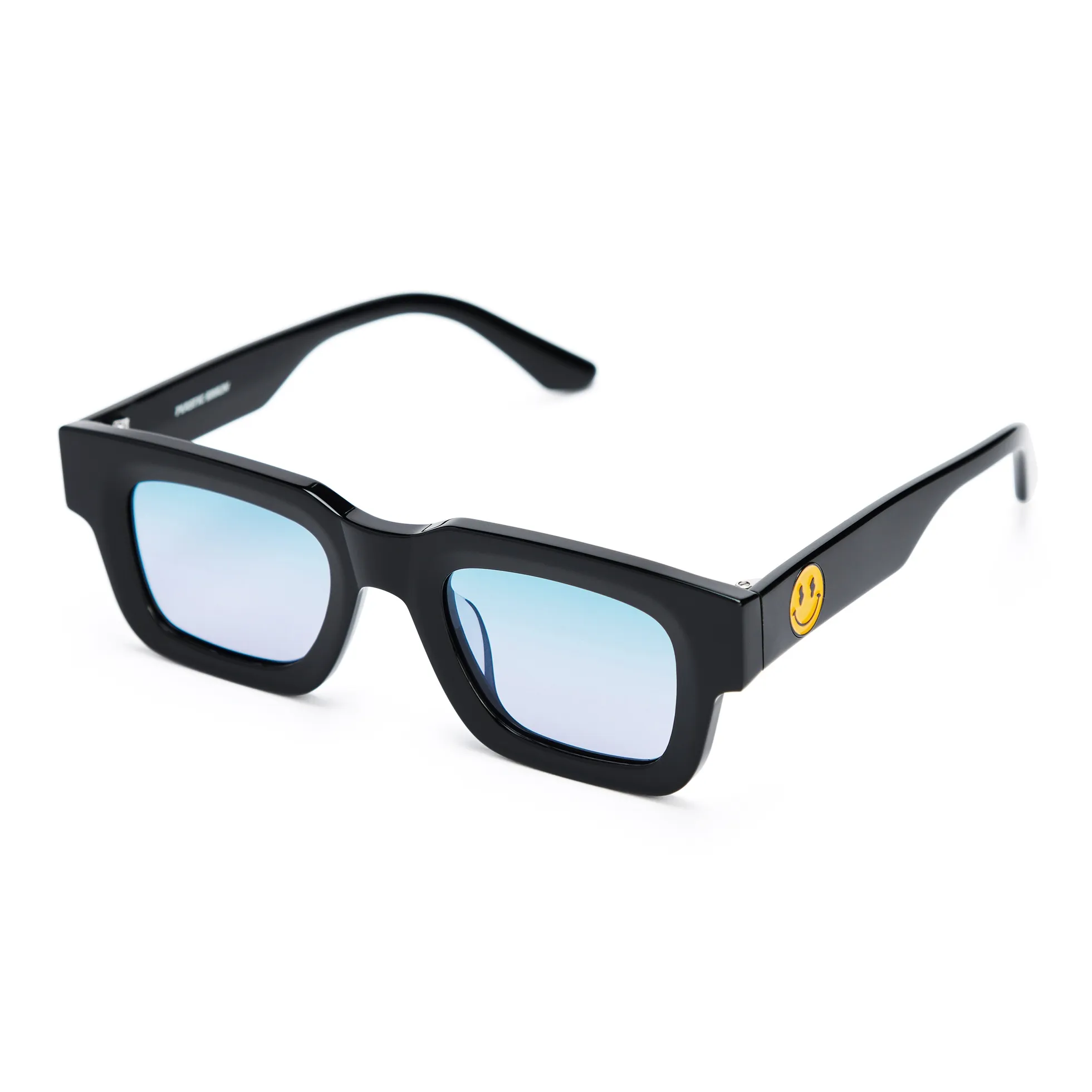 PLASTIC BRAIN Plate Frame TR/Memory Plastic Square Ink Lenses Unisex Multicolor Dopamine Dressing