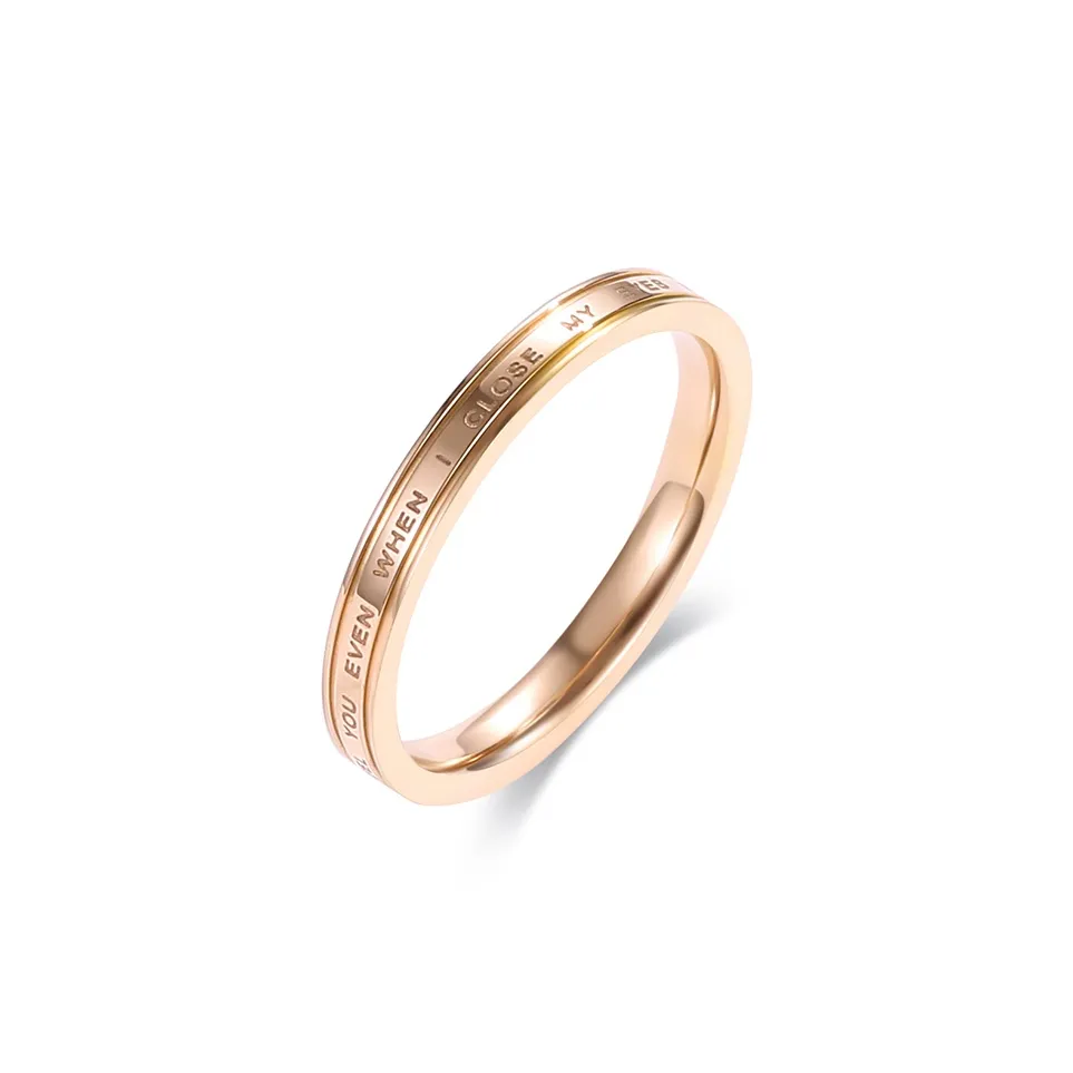 DODOGOGO Кольца из титанового сплава для женщин