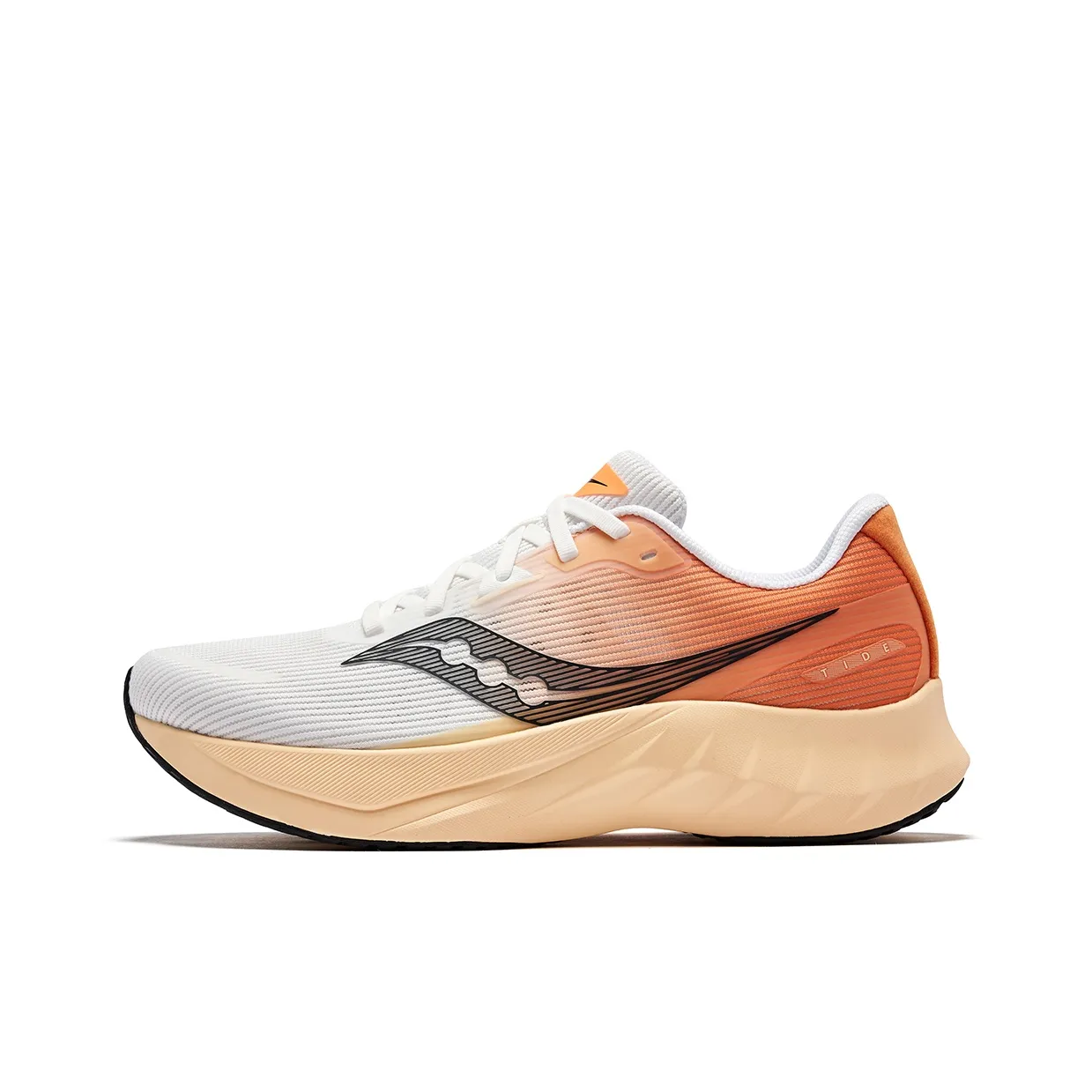 Saucony TIDE 2 Low Топ Беговые кроссовки Мужские Белый Черный Оранжевый