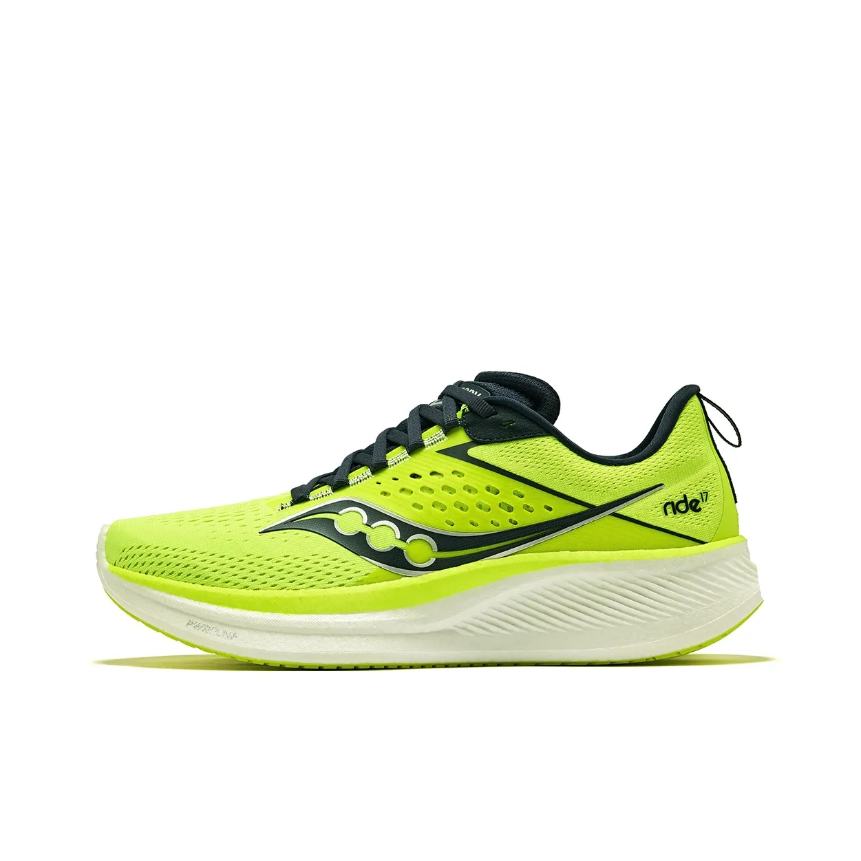 Saucony RIDE 17 Low Top Running Shoes Men's Fluorescent Green Orchid