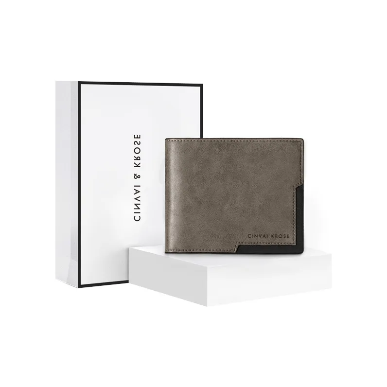 Simvay Clos Синтетическая кожа Кошелек для монет с держателем для карт стандартный мужской серый