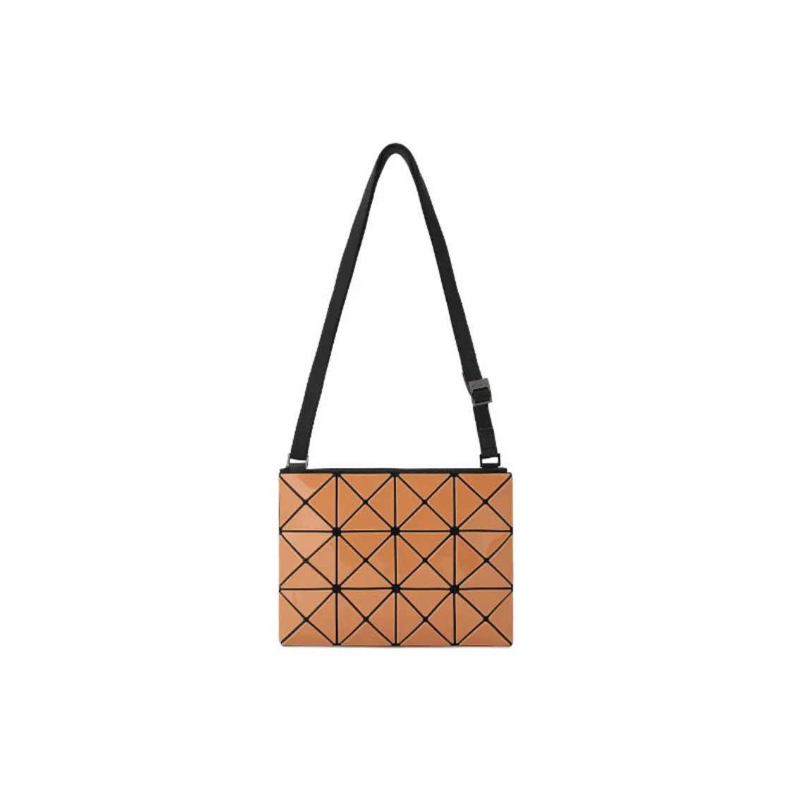 ISSEY MIYAKE Polyvinyl Chloride Resin Shoulder Bag, Crossbody Bag Women's Ochre Blend With Light Ochre