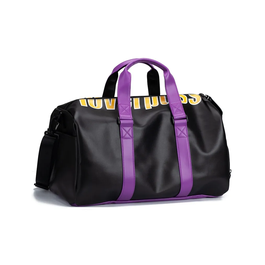 LOVERPUSS Полиуретан Сумка Сумка через плечо Сумка через плечо Путешествие Спортивный Сумка Большая Унисекс Черный Фиолетовый Золотой