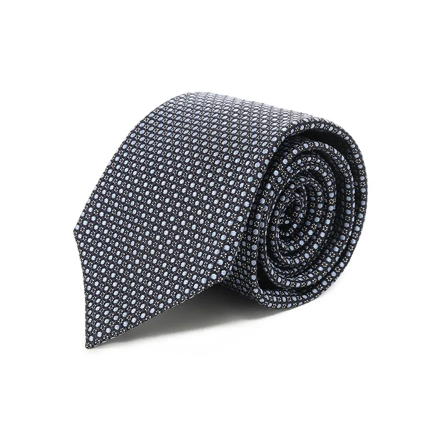 Ermenegildo Zegna Pattern Jacquard Logo Patch Tie