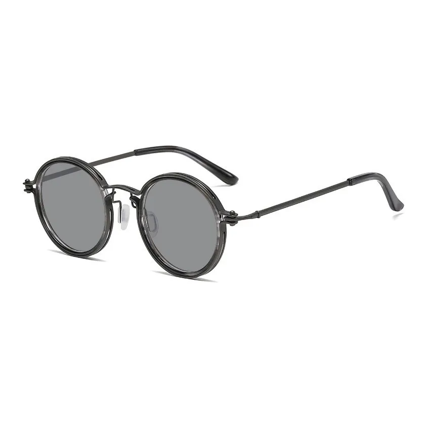 AAJF Round Vintage Metal Round Frame UV Protection Sunglasses Unisex