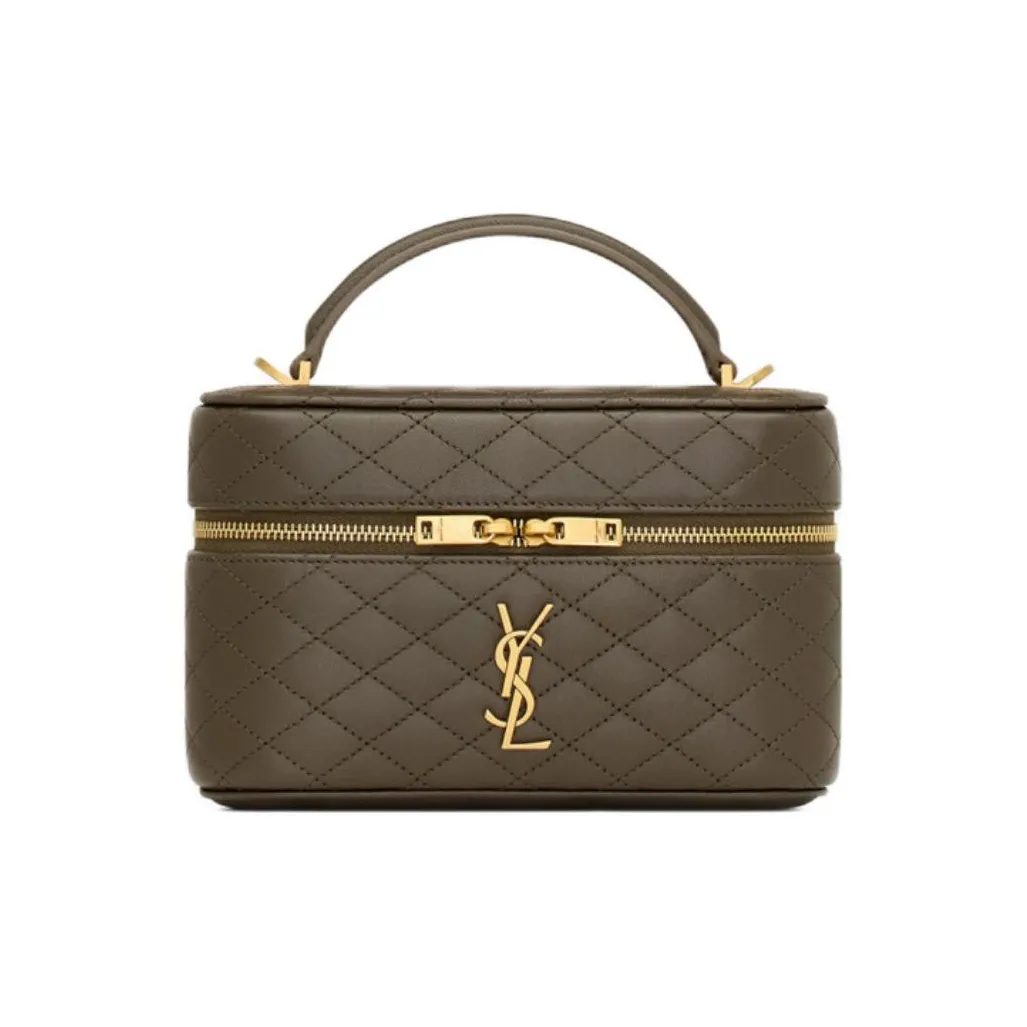 SAINT LAURENT GABY Lambskin Handbag, Shoulder Bag Women's Light Musk