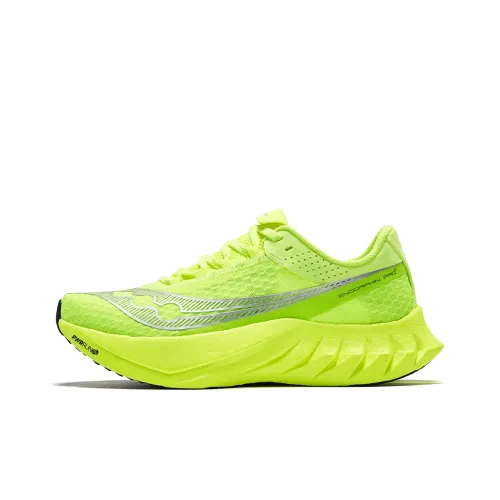 Saucony Endorphin Pro 4 Беговые кроссовки Низкие Мужские Зеленые и Серебристые