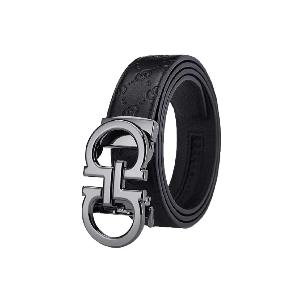 AUGTARLION Модный Универсальный Двойной G Легкий Роскошный Бизнес Автоматическая Застежка Кожаные Ремни Мужской Ширина 3,5 см