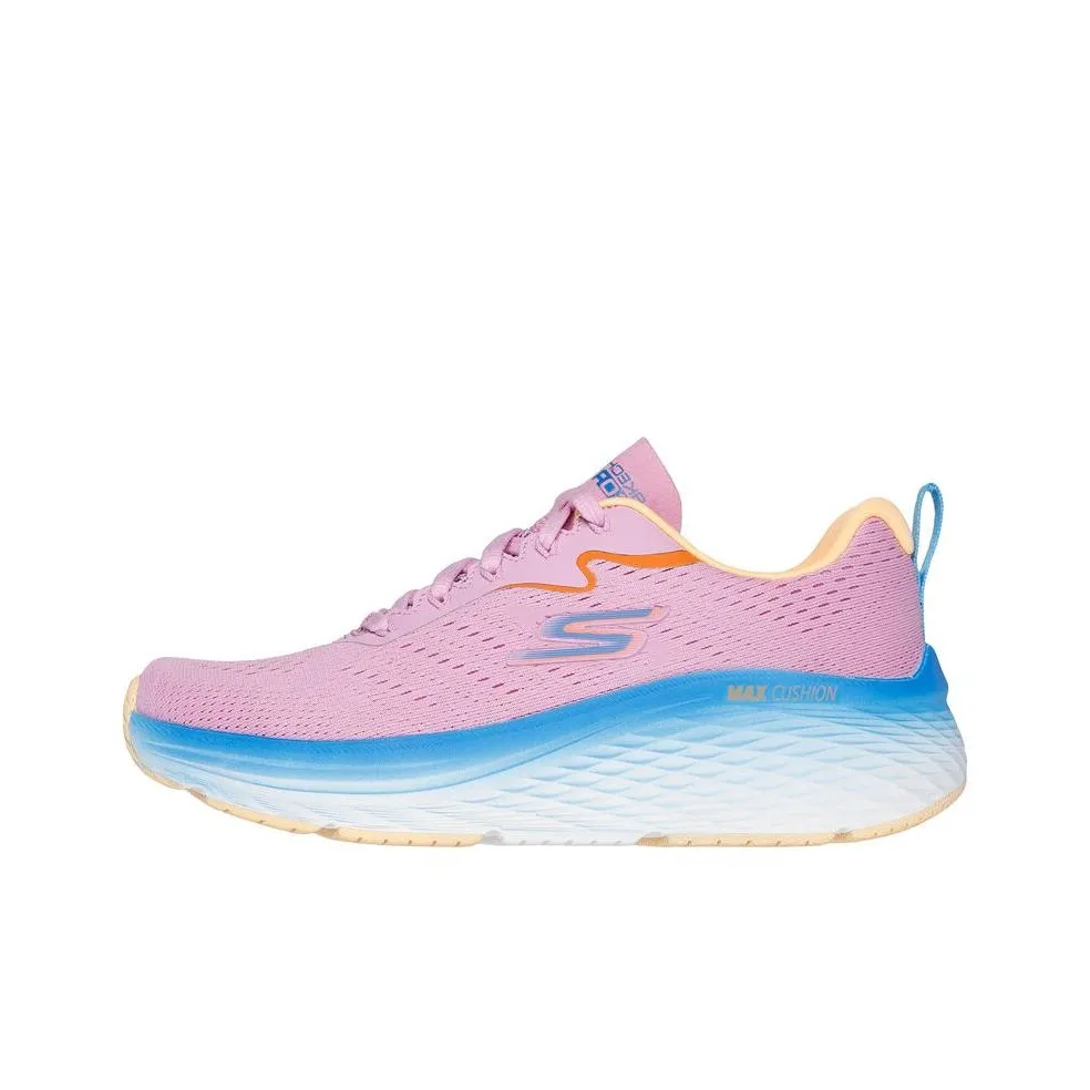 Skechers Max Cushioning Low Top Running Shoes Women's Blue Pink