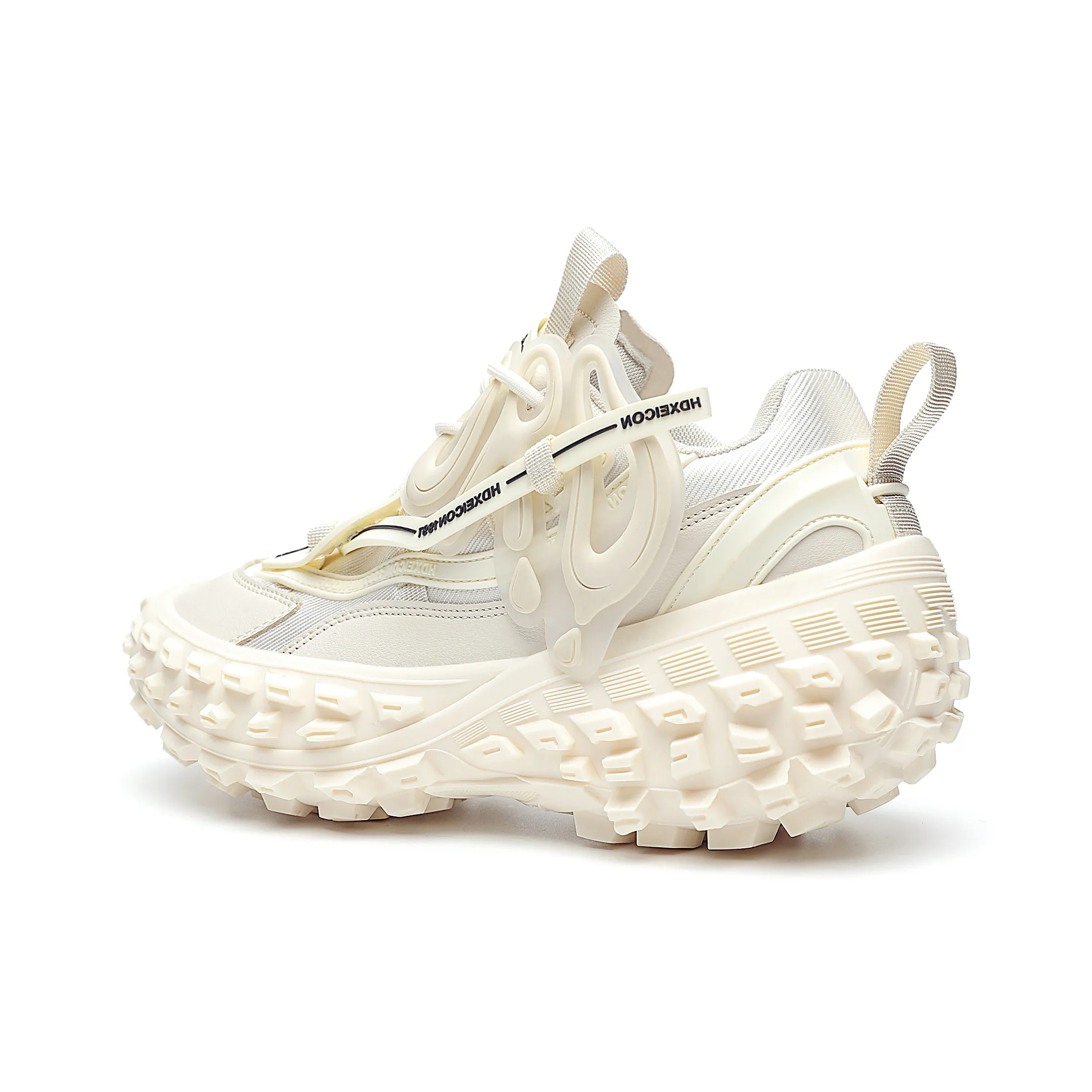 ORD Толстая подошва кроссовки 7 см унисекс экрю